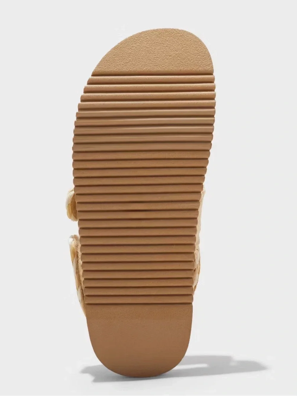 NWT Women Tilly Raffia Platform Footbed Sandals A New Day Tan 9